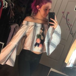Off the shoulder blouse